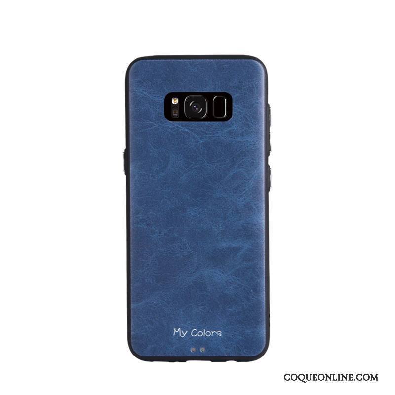 Samsung Galaxy S8 Étui Similicuir Fluide Doux Rouge Business Étoile Coque De Téléphone