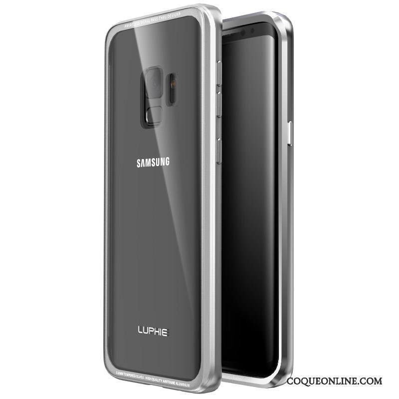 Samsung Galaxy S9 Border Protection Couvercle Arrière Métal Coque De Téléphone Étui Tout Compris