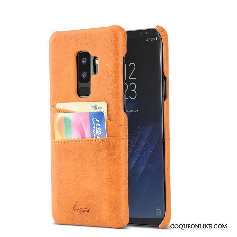 Samsung Galaxy S9+ Carte Cuir Incassable Étui Tendance Étoile Coque De Téléphone