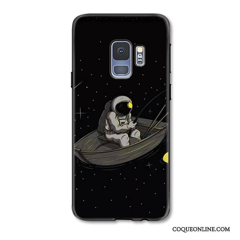 Samsung Galaxy S9 Ciel Étoilé Créatif Protection Noir Personnalité Gaufrage Coque De Téléphone