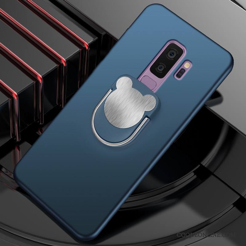 Samsung Galaxy S9+ Coque Business Très Mince Protection Tendance Tout Compris Étui Bleu