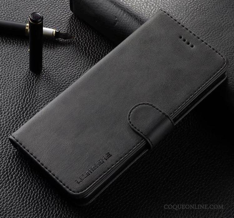 Samsung Galaxy S9 Coque Clamshell Téléphone Portable Portefeuille Cuir Véritable Fluide Doux Étui Étoile