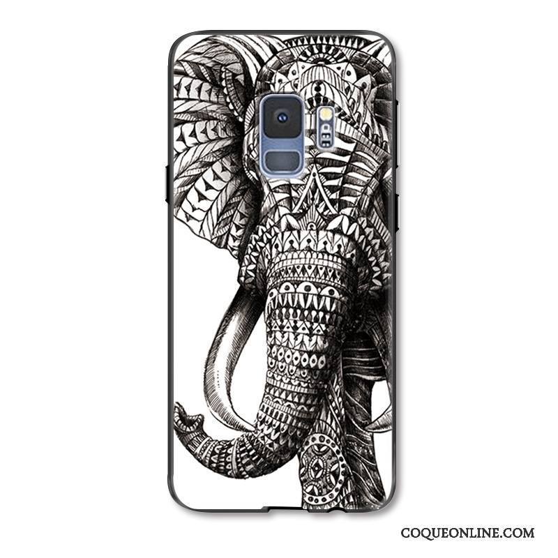 Samsung Galaxy S9+ Coque De Téléphone Lion Animal Luxe Gaufrage Étui Créatif