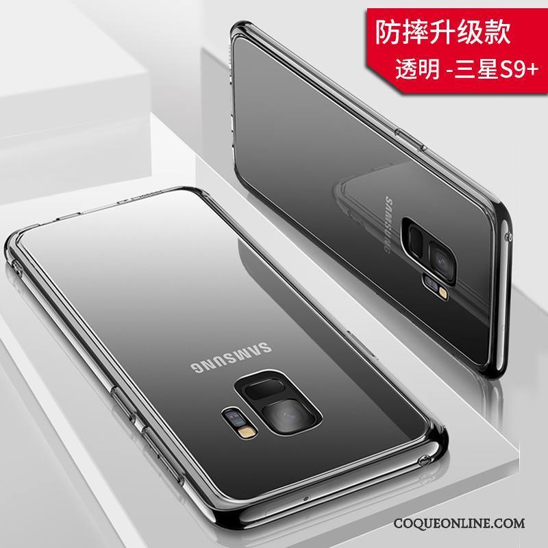 Samsung Galaxy S9+ Coque De Téléphone Membrane Silicone Très Mince Nouveau Délavé En Daim Fluide Doux