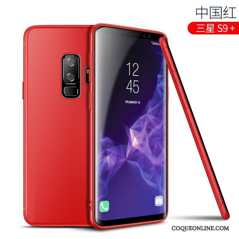 Samsung Galaxy S9+ Coque De Téléphone Membrane Silicone Très Mince Nouveau Délavé En Daim Fluide Doux