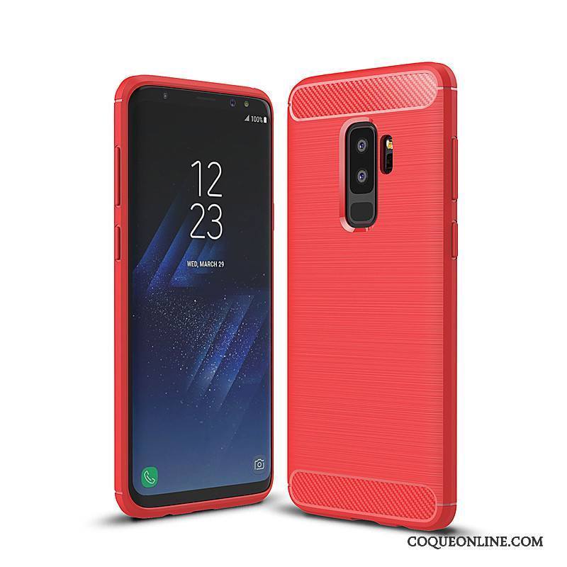 Samsung Galaxy S9+ Coque Fibre Incassable Tout Compris Silicone Étui De Téléphone