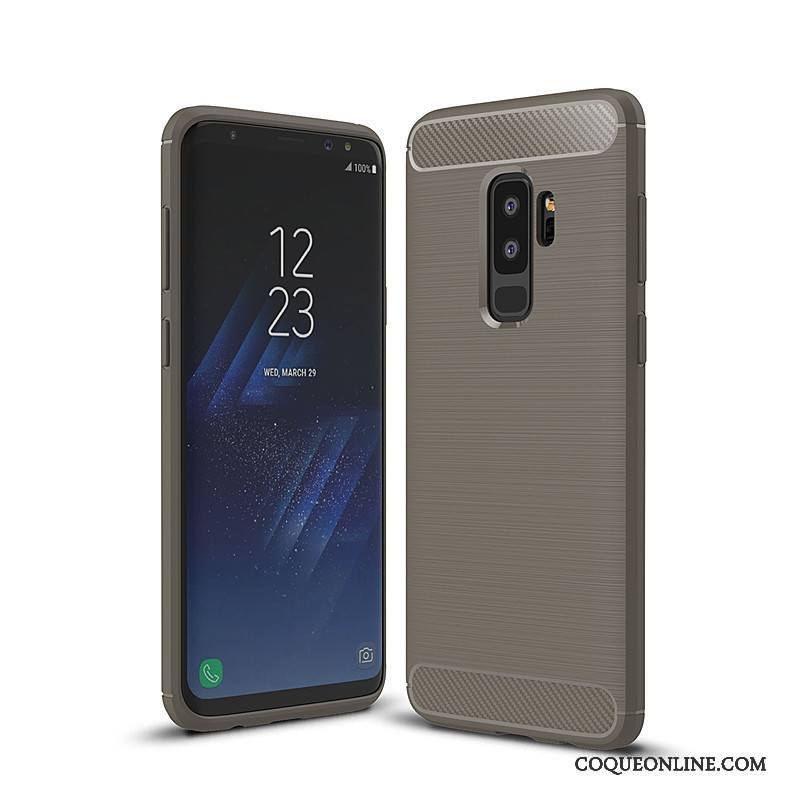 Samsung Galaxy S9+ Coque Fibre Incassable Tout Compris Silicone Étui De Téléphone