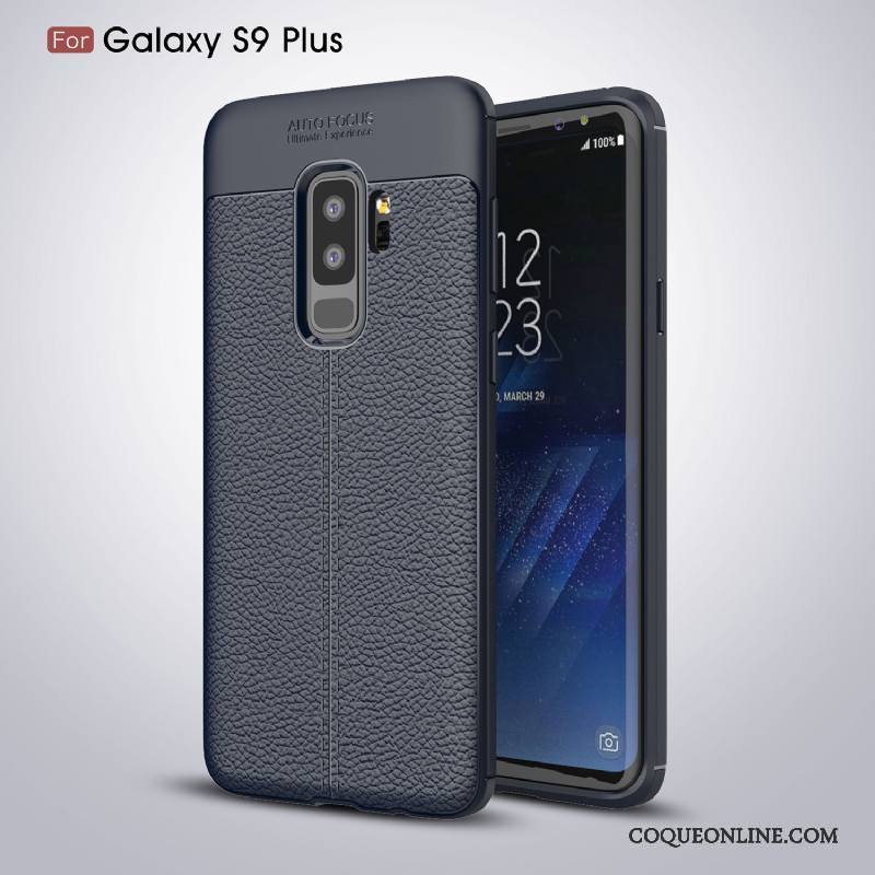 Samsung Galaxy S9+ Coque Gris Tout Compris Incassable Mode Business Étoile Simple