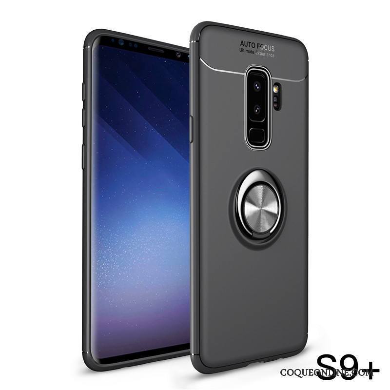 Samsung Galaxy S9+ Coque Incassable Créatif Délavé En Daim Silicone Support Tout Compris Étoile