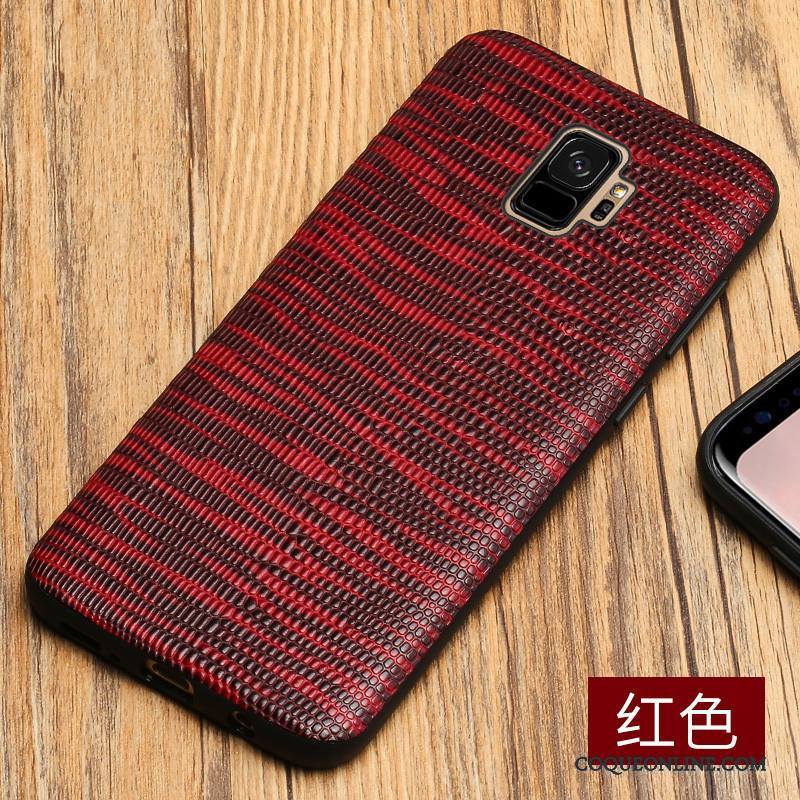 Samsung Galaxy S9 Coque Marque De Tendance Incassable Créatif Étui Étoile Personnalité Rouge