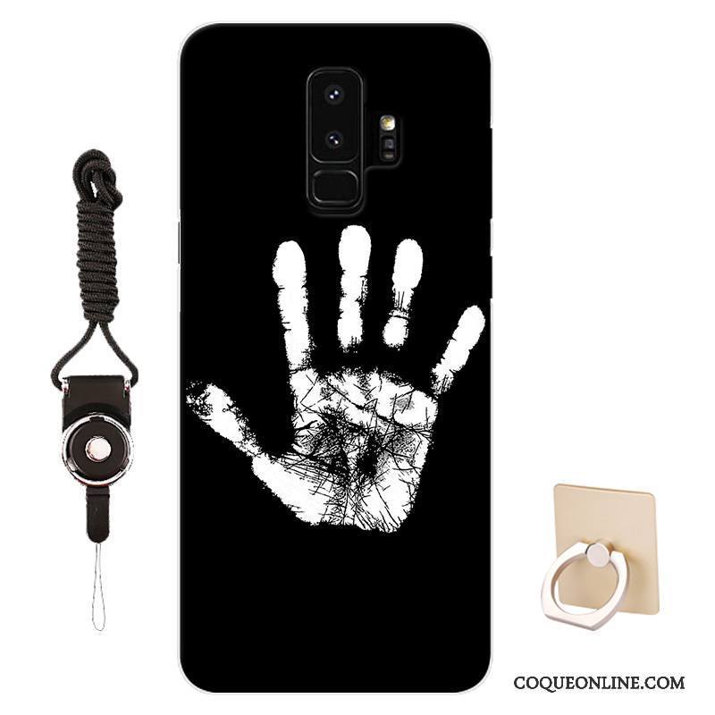 Samsung Galaxy S9+ Coque Personnalisé Noir Créatif Protection Personnalité Étoile Étui