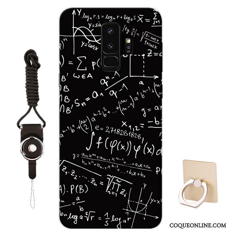 Samsung Galaxy S9+ Coque Personnalisé Noir Créatif Protection Personnalité Étoile Étui