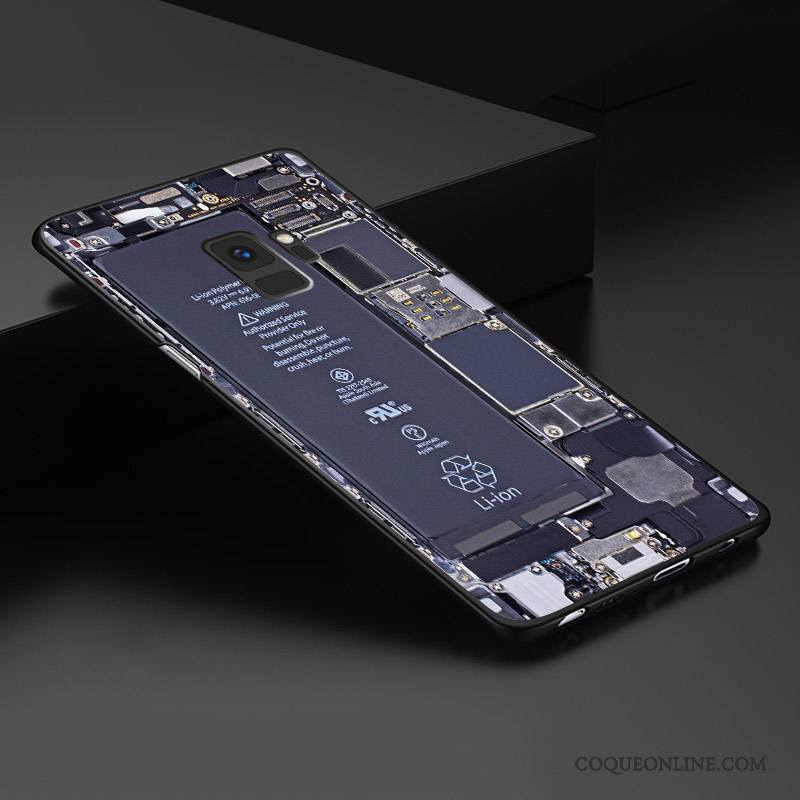 Samsung Galaxy S9+ Coque Personnalisé Étui Tout Compris Dimensionnel Gaufrage Style Chinois Protection