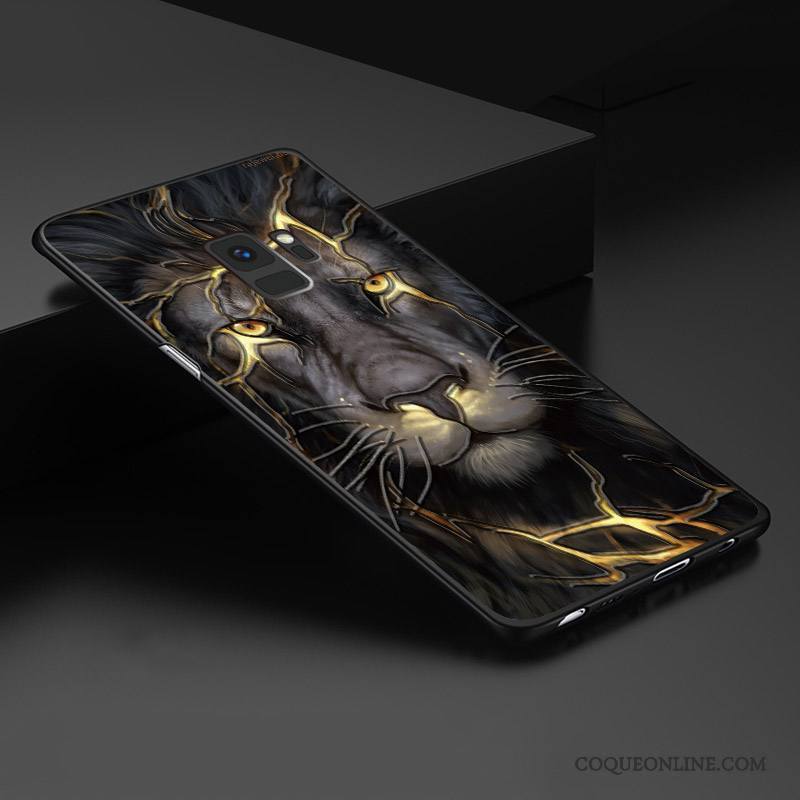 Samsung Galaxy S9+ Coque Personnalisé Étui Tout Compris Dimensionnel Gaufrage Style Chinois Protection