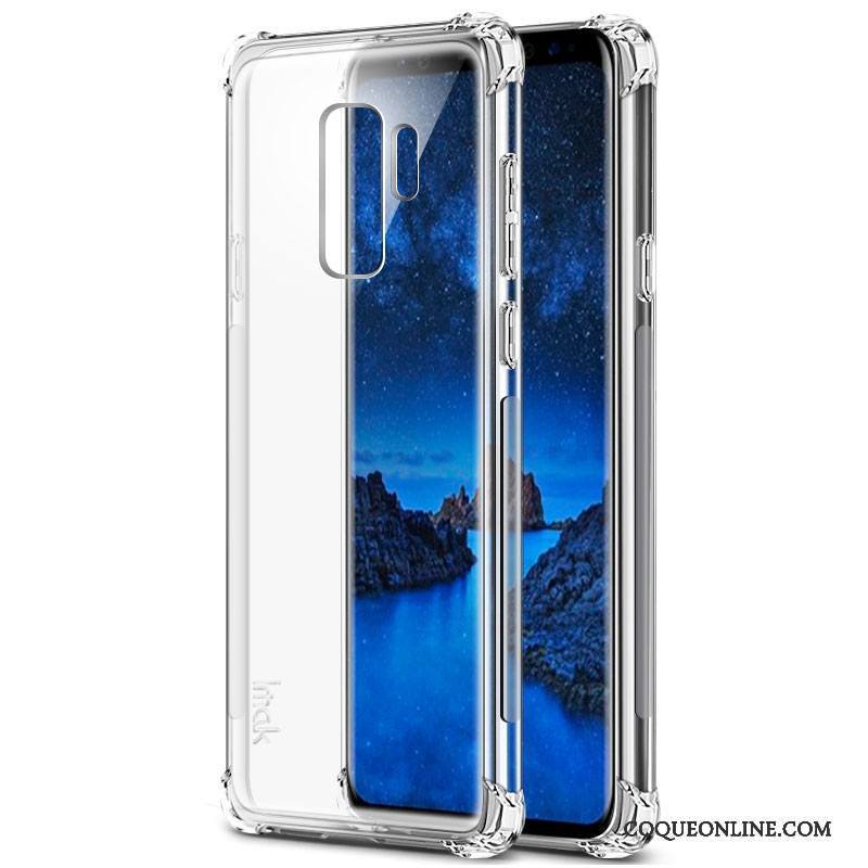 Samsung Galaxy S9+ Coque Protection Incassable Tout Compris Transparent Délavé En Daim Fluide Doux Étoile