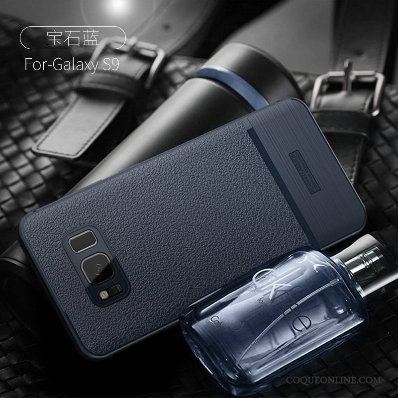 Samsung Galaxy S9 Coque Protection Tendance Noir Silicone Créatif Personnalité Étoile