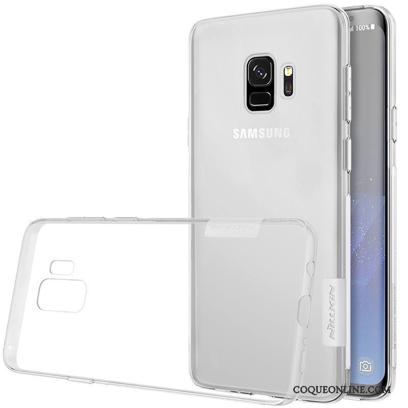 Samsung Galaxy S9 Coque Protection Étui Fluide Doux Transparent Incassable Or Étoile
