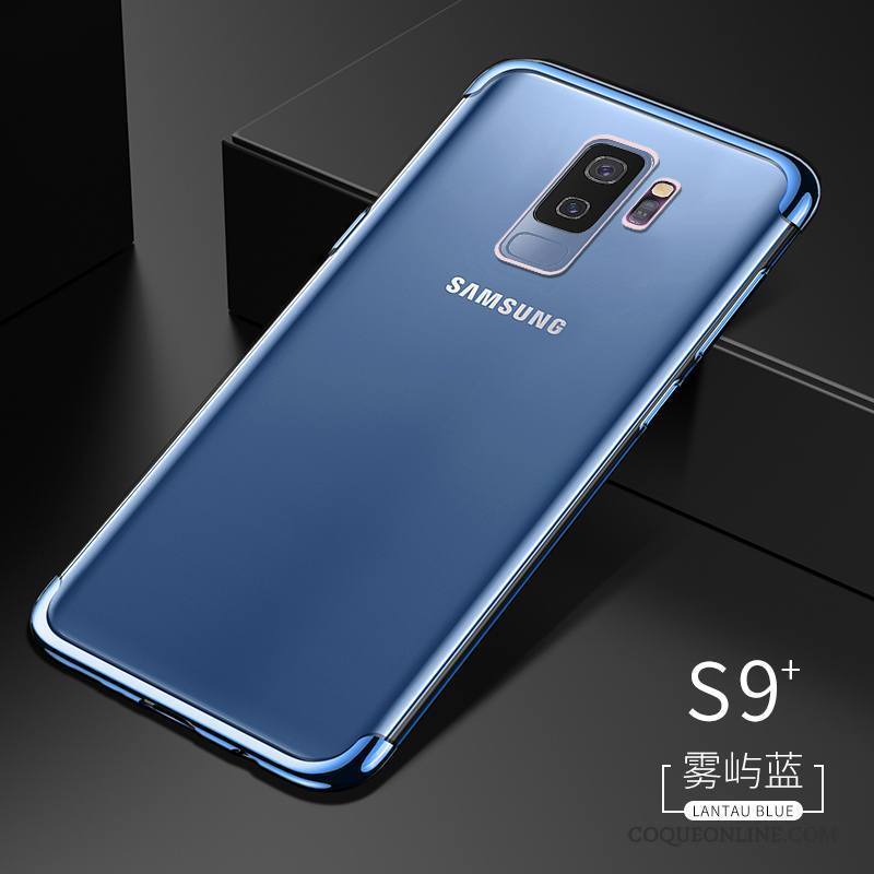 Samsung Galaxy S9+ Coque Silicone Créatif Très Mince Or Tout Compris Tendance Fluide Doux