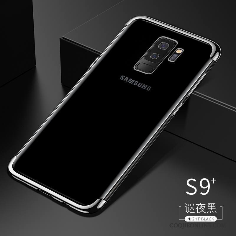 Samsung Galaxy S9+ Coque Silicone Créatif Très Mince Or Tout Compris Tendance Fluide Doux