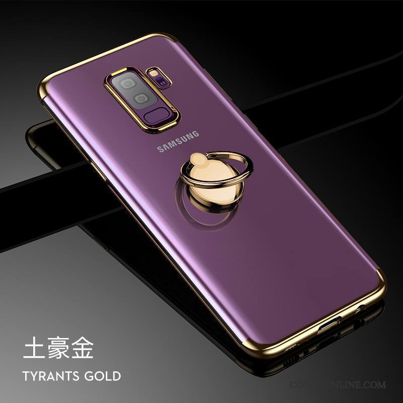 Samsung Galaxy S9+ Coque Silicone Créatif Très Mince Or Tout Compris Tendance Fluide Doux