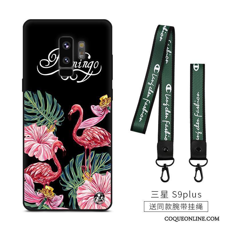 Samsung Galaxy S9+ Coque Tendance Étui Étoile Oiseau Personnalité Silicone Fluide Doux