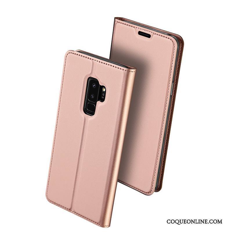 Samsung Galaxy S9+ Coque Tout Compris Rose Housse Nouveau Support Étui En Cuir Protection