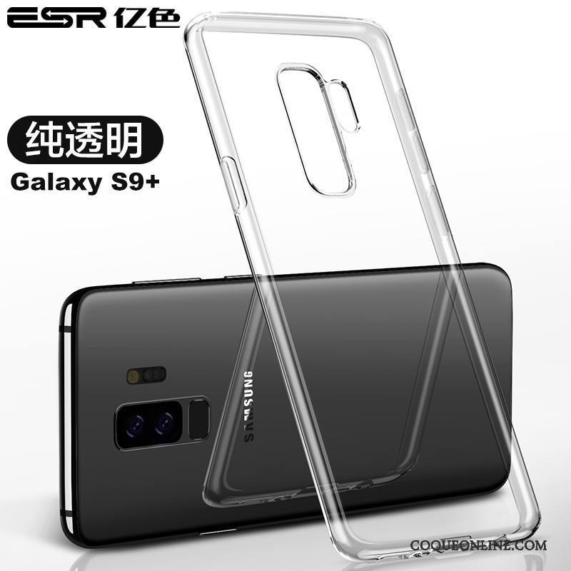 Samsung Galaxy S9+ Coque Tout Compris Transparent Incassable Étui Très Mince Fluide Doux Protection