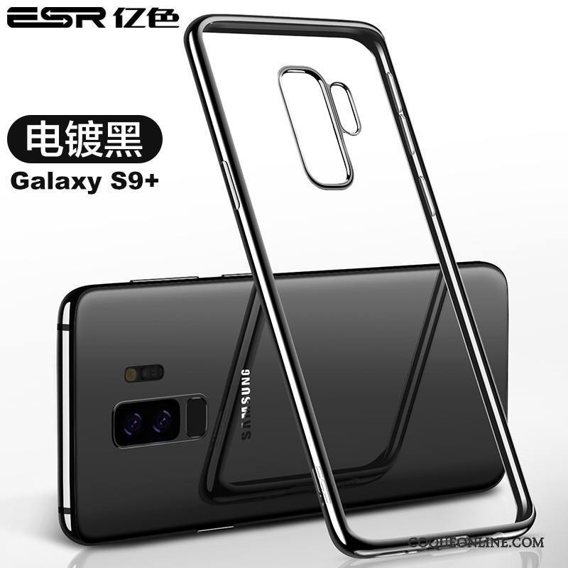 Samsung Galaxy S9+ Coque Tout Compris Transparent Incassable Étui Très Mince Fluide Doux Protection