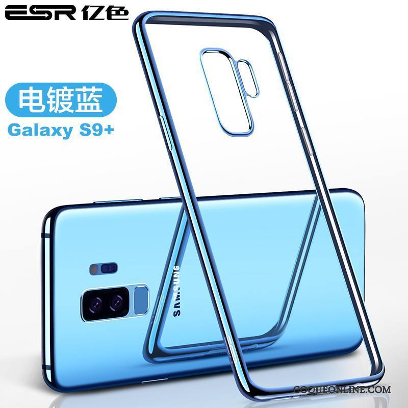 Samsung Galaxy S9+ Coque Tout Compris Transparent Incassable Étui Très Mince Fluide Doux Protection