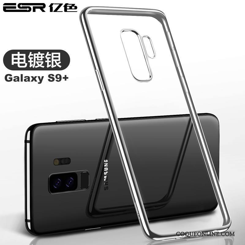 Samsung Galaxy S9+ Coque Tout Compris Transparent Incassable Étui Très Mince Fluide Doux Protection