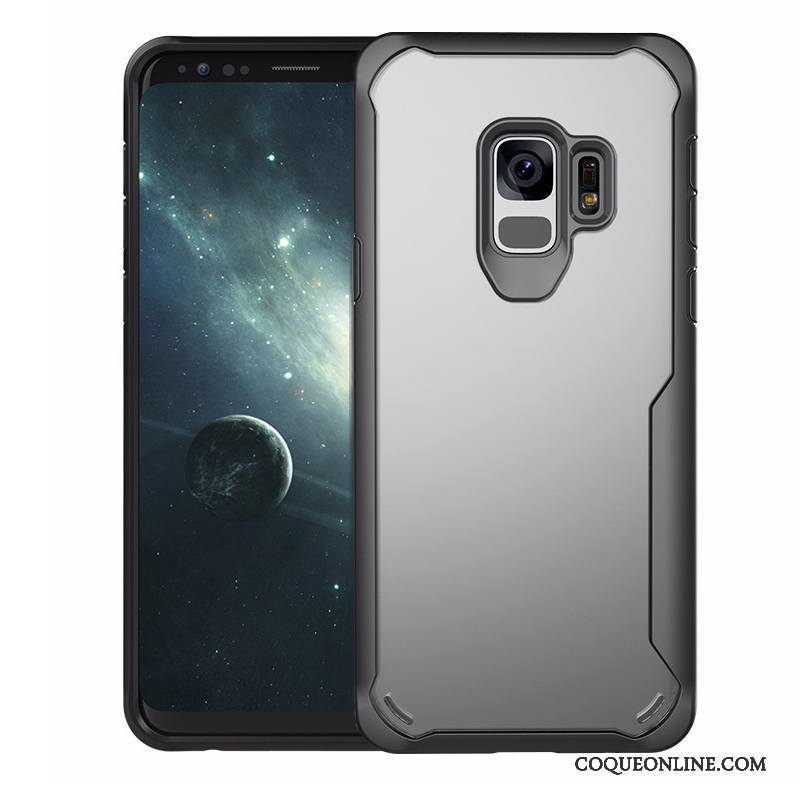 Samsung Galaxy S9 Coque Tout Compris Étoile Gris Business Fluide Doux Ballon Étui