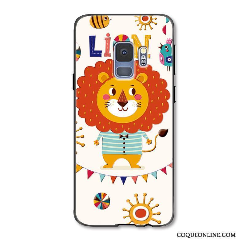 Samsung Galaxy S9+ Coque Étoile Charmant Peinture Mignonne Protection Lion Nouveau