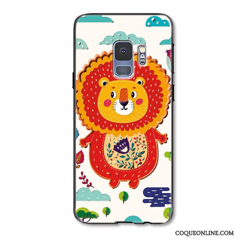 Samsung Galaxy S9+ Coque Étoile Charmant Peinture Mignonne Protection Lion Nouveau