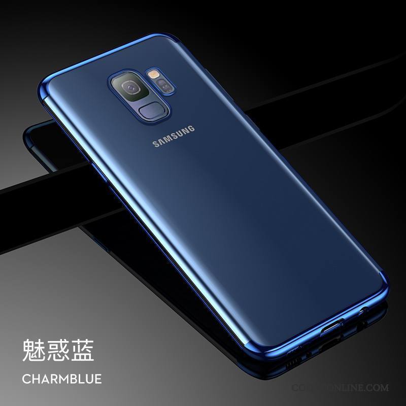 Samsung Galaxy S9 Coque Étoile Tendance Fluide Doux Très Mince Étui Transparent Or