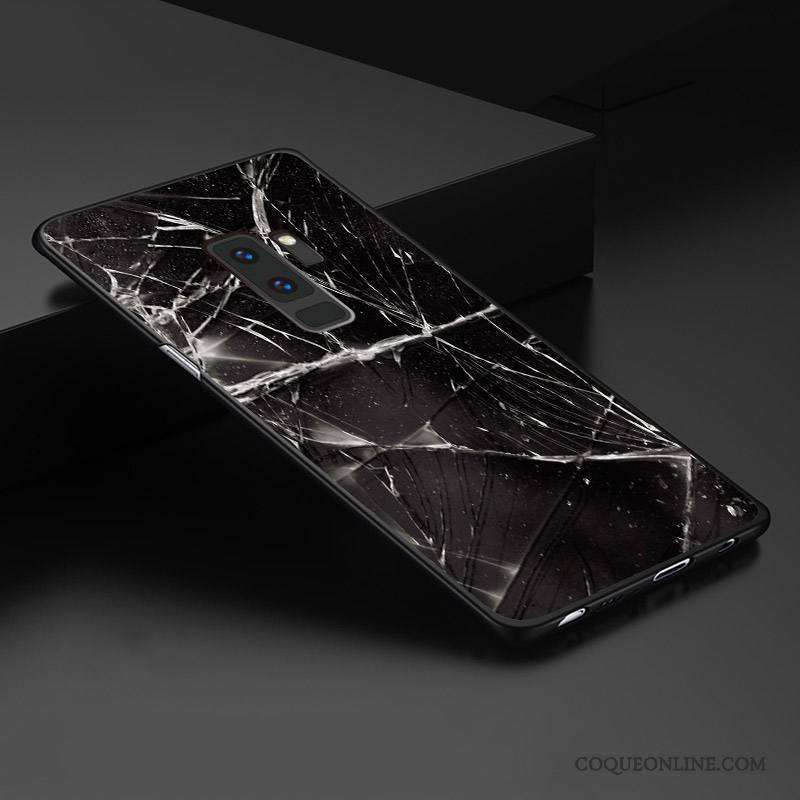 Samsung Galaxy S9+ Coque Étoile Tout Compris Gaufrage Délavé En Daim Dimensionnel Personnalisé Créatif