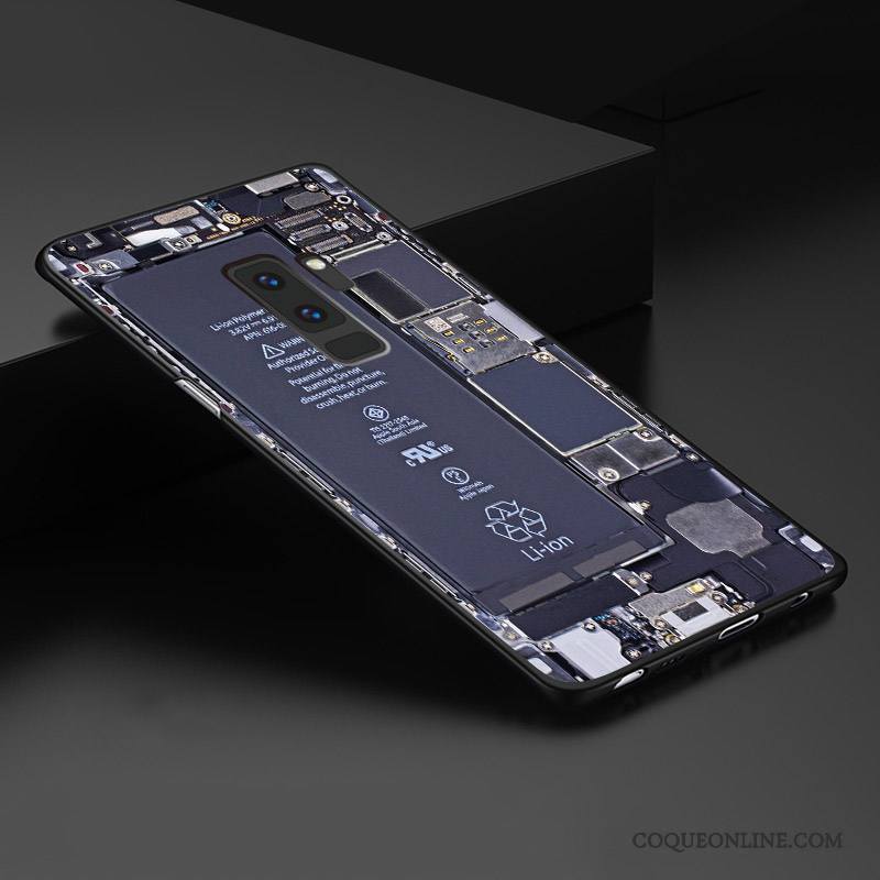 Samsung Galaxy S9+ Coque Étoile Tout Compris Gaufrage Délavé En Daim Dimensionnel Personnalisé Créatif