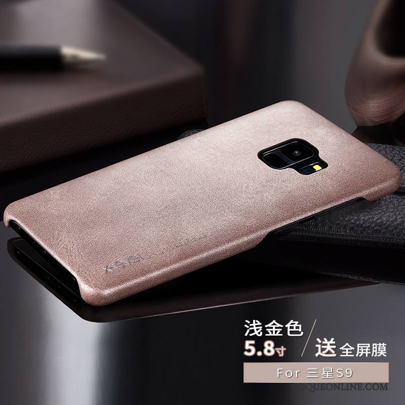 Samsung Galaxy S9 Coque Étui En Cuir Étoile Noir Créatif Incassable Très Mince Tendance