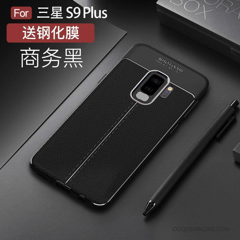 Samsung Galaxy S9+ Coque Étui Incassable Étoile Silicone Protection Tendance Gris