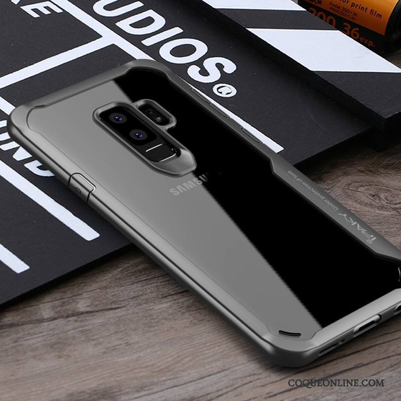 Samsung Galaxy S9+ Coque Étui Noir Incassable Personnalité Silicone Créatif Étoile