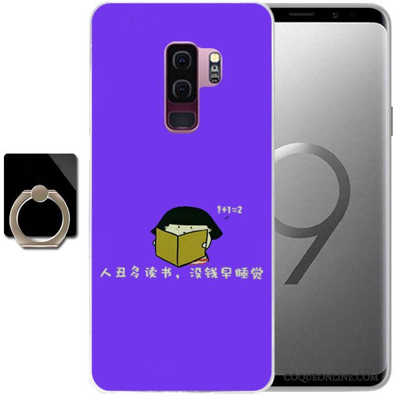 Samsung Galaxy S9 Coque Étui Protection Incassable Étoile Bleu Clair Peinture