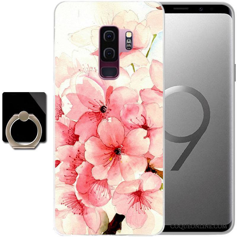 Samsung Galaxy S9 Coque Étui Protection Incassable Étoile Bleu Clair Peinture