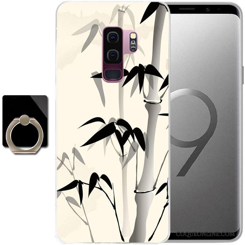 Samsung Galaxy S9 Coque Étui Protection Incassable Étoile Bleu Clair Peinture