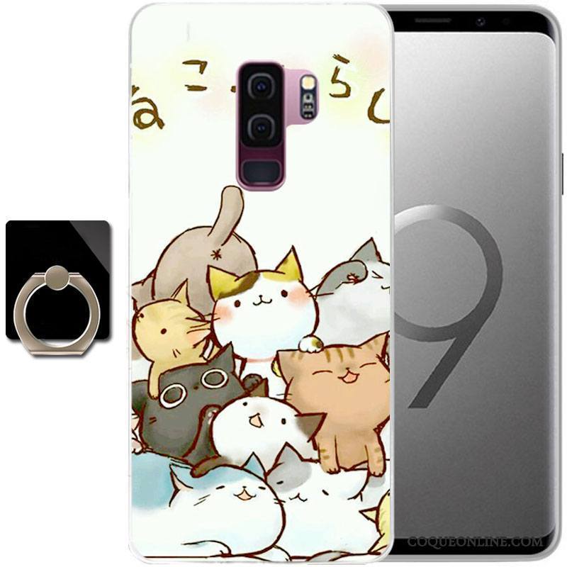 Samsung Galaxy S9 Coque Étui Protection Incassable Étoile Bleu Clair Peinture