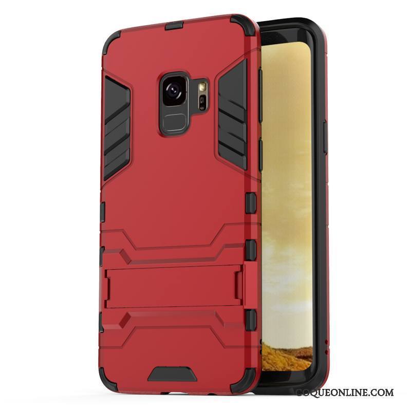 Samsung Galaxy S9+ Coque Étui Étoile Support Silicone Bleu Tout Compris Créatif