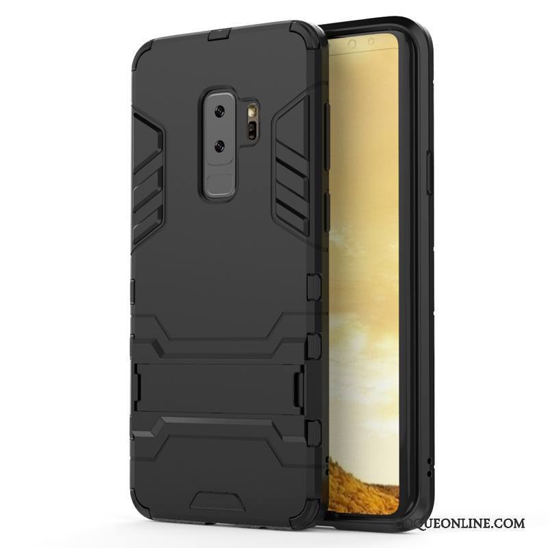 Samsung Galaxy S9+ Coque Étui Étoile Support Silicone Bleu Tout Compris Créatif