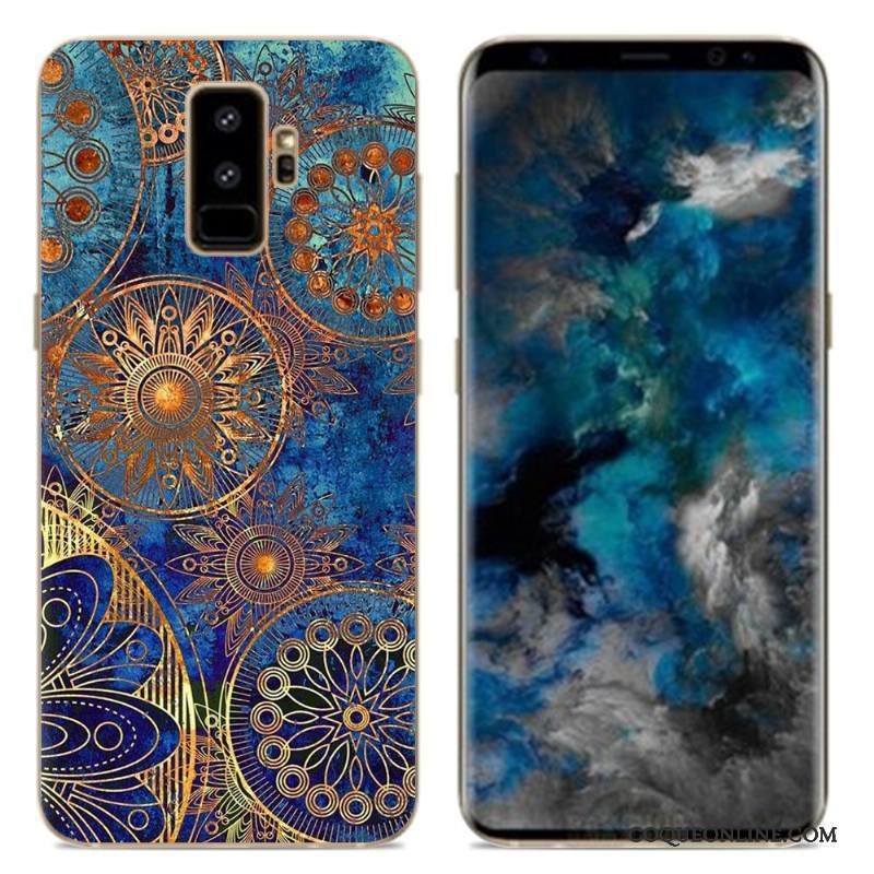 Samsung Galaxy S9 Créatif Dessin Animé Silicone Téléphone Portable Multicolore Coque De Téléphone Simple