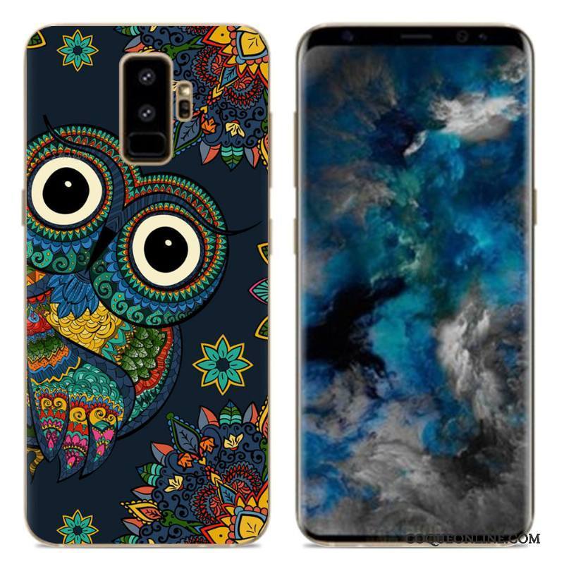 Samsung Galaxy S9 Créatif Dessin Animé Silicone Téléphone Portable Multicolore Coque De Téléphone Simple