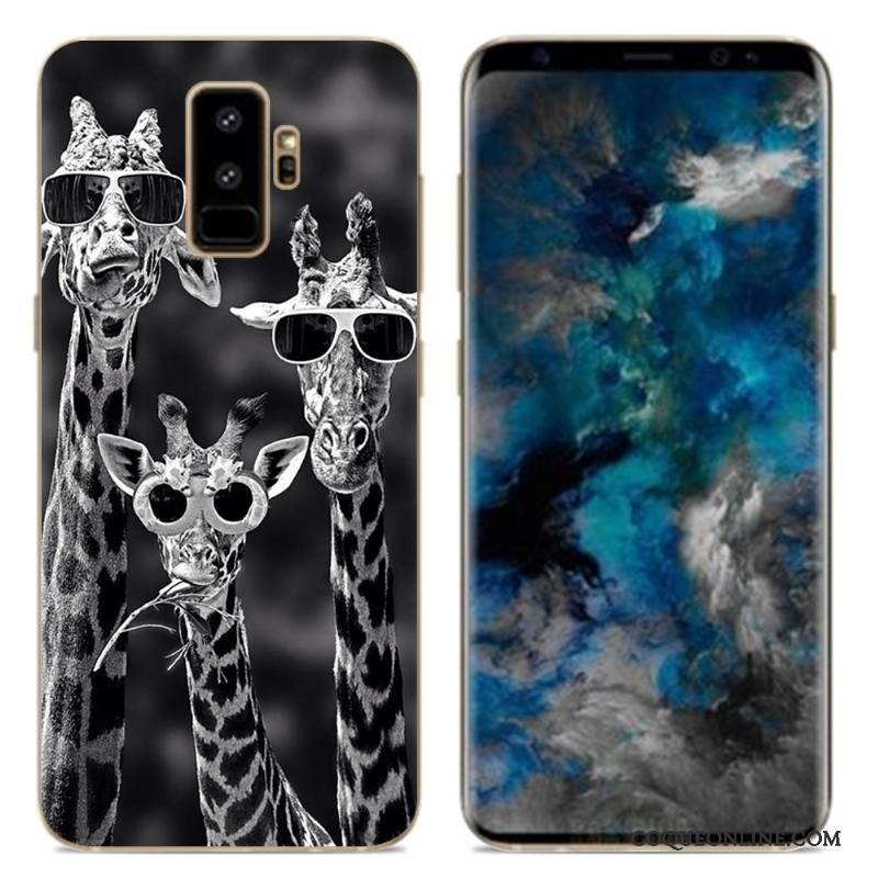 Samsung Galaxy S9 Créatif Dessin Animé Silicone Téléphone Portable Multicolore Coque De Téléphone Simple