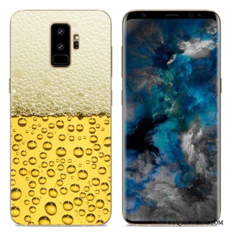 Samsung Galaxy S9 Créatif Dessin Animé Silicone Téléphone Portable Multicolore Coque De Téléphone Simple