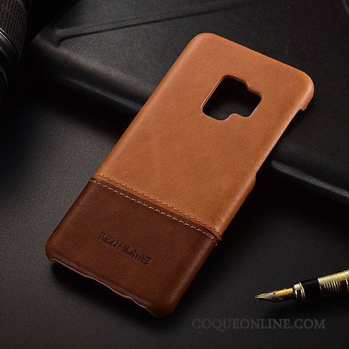 Samsung Galaxy S9 Cuir Tendance Étoile Rouge Protection Coque Étui